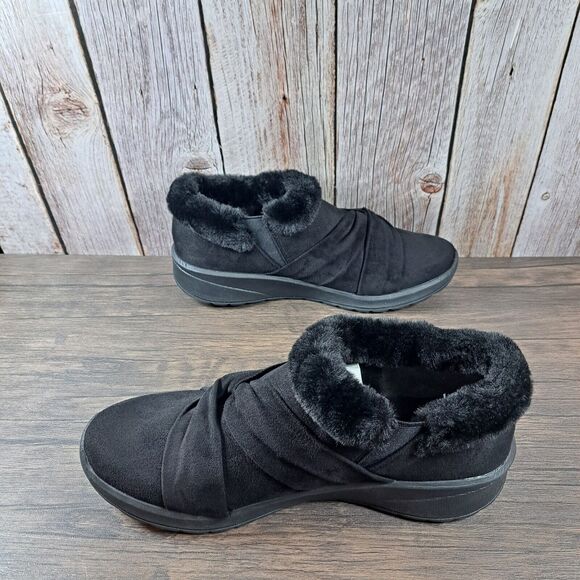 Bzees Genie Washable Slip On Faux Fur Black Bootie Women's Sz 11 M (NWOB) - Picture 7 of 9